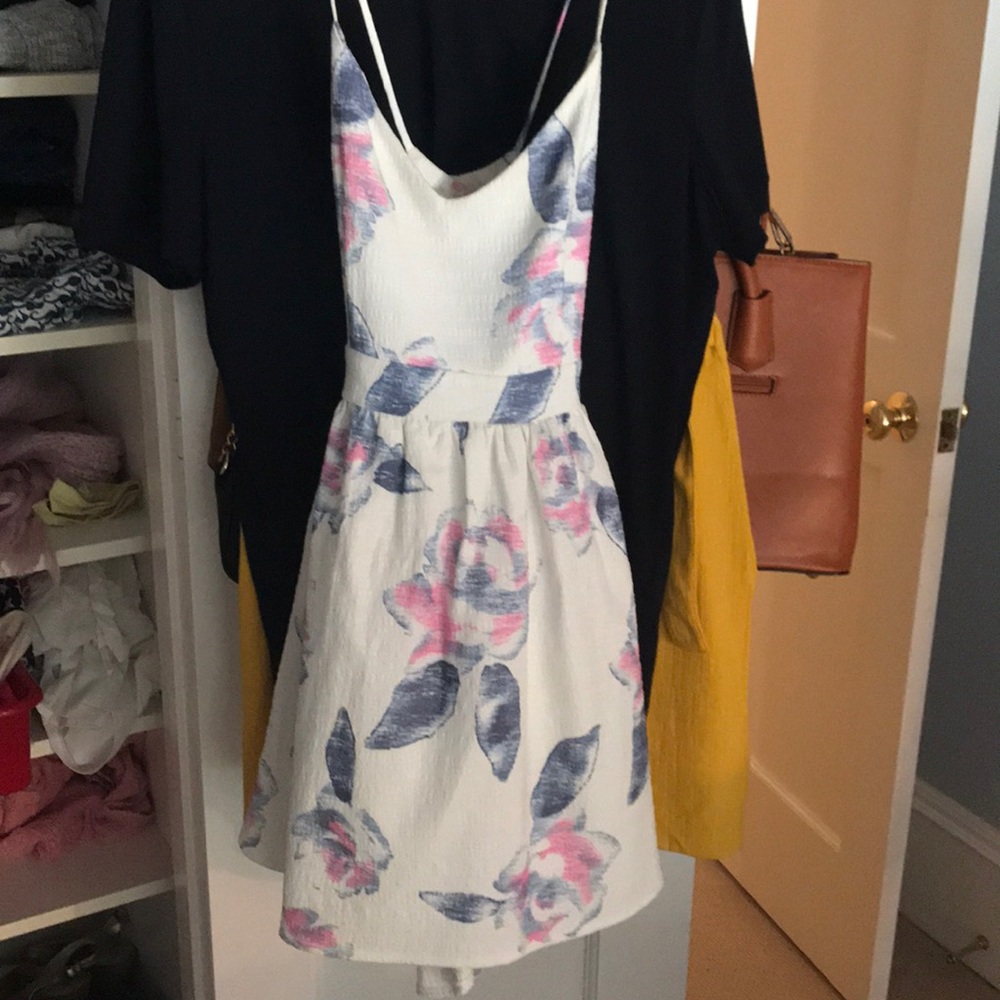 Bought from Tobi. Super cute floral skater dress.